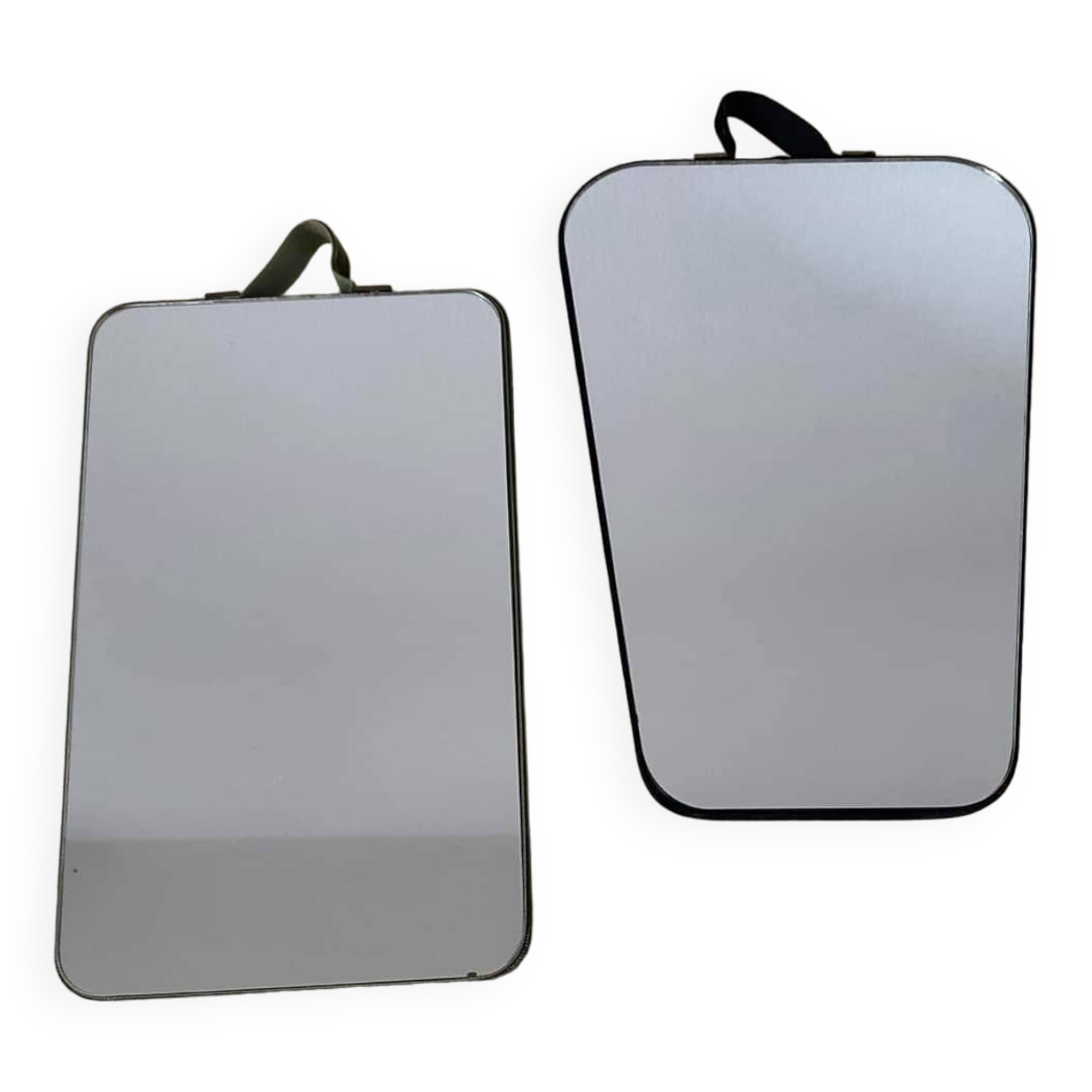 2 Small different velvet mirrors