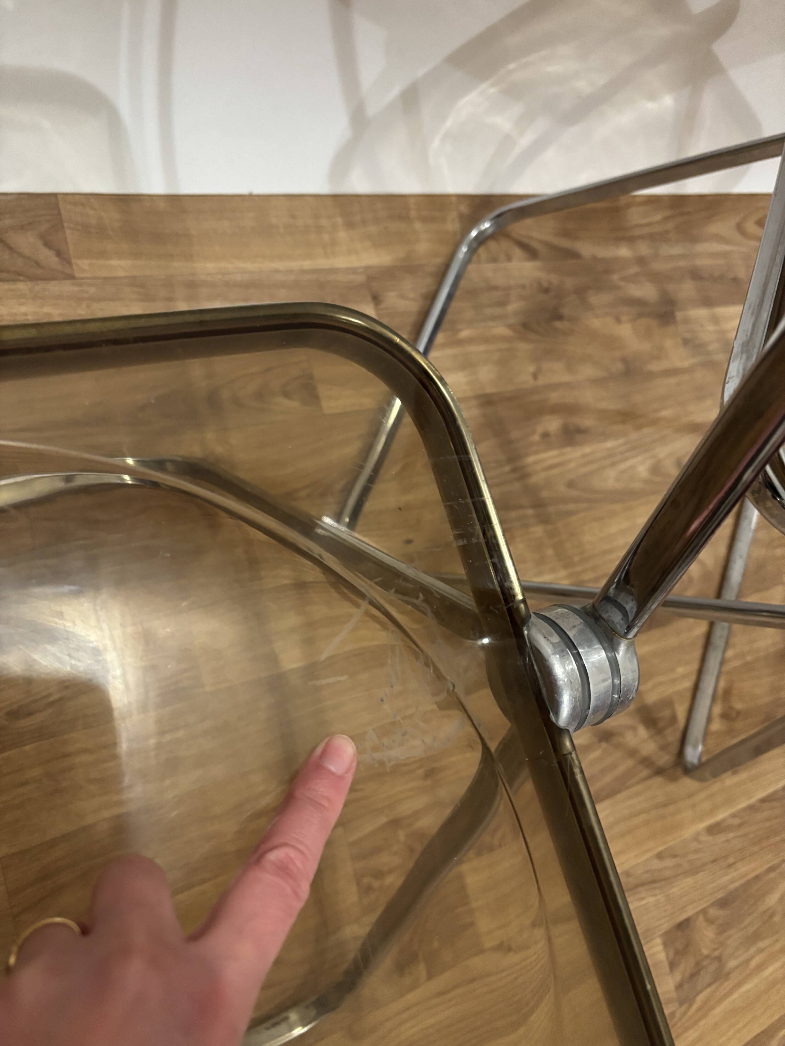 Paire de chaises Plia Castelli années 70