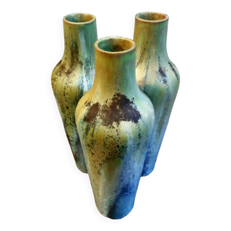 Vase triptyque Denbac 1930s