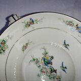 Old dish Chapus Frères Limoges France art deco bird décor Jane Aber Algiers