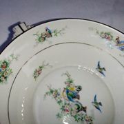 Old dish Chapus Frères Limoges France art deco bird décor Jane Aber Algiers