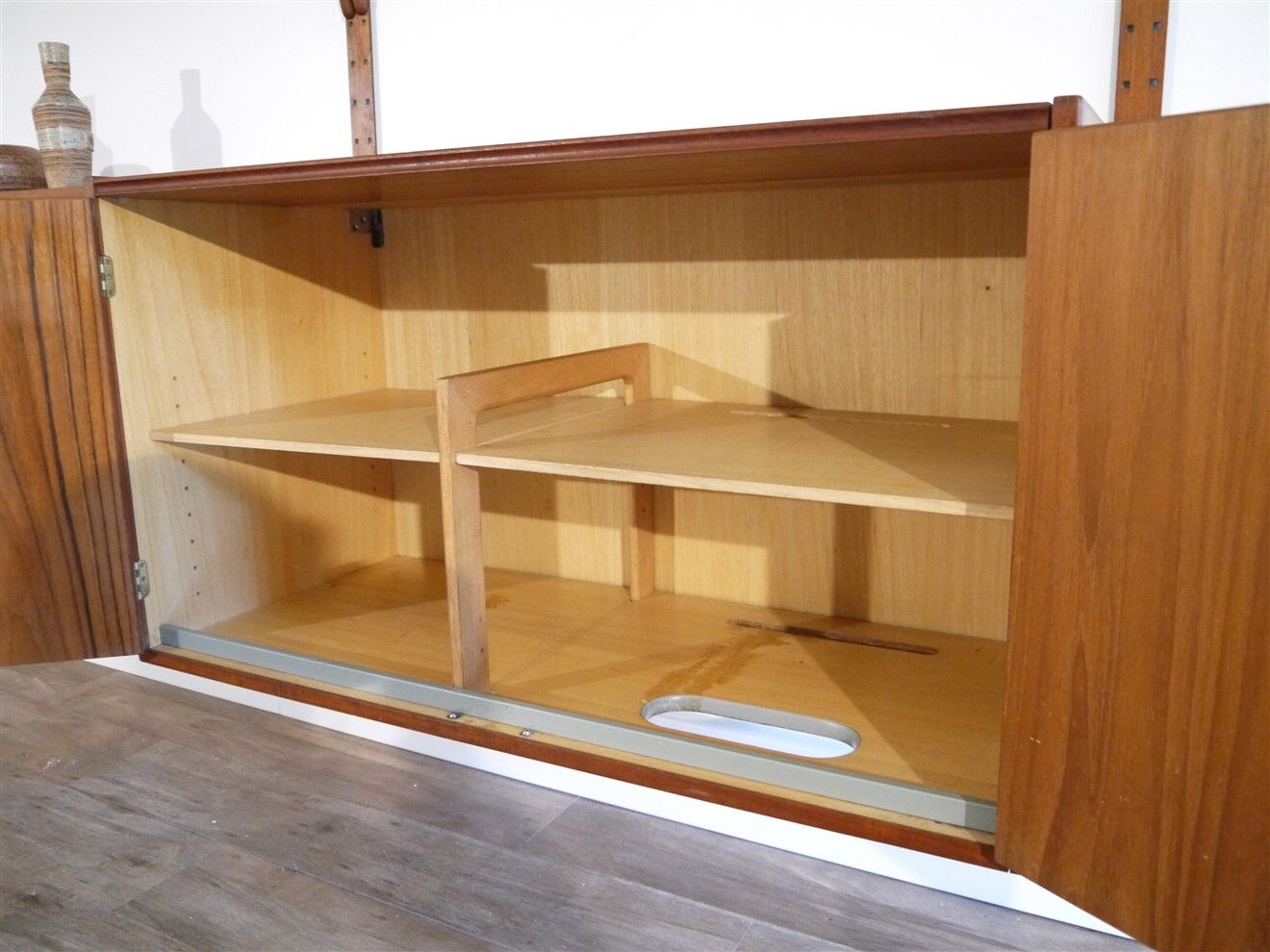 Danish teak shelf system by Rud Thygesen and Johnny Sorensen 1960