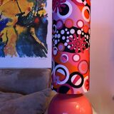 Table lamp, handmade lampshade.