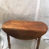Table en bois ovale à volet