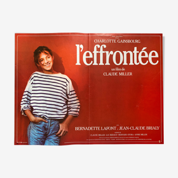 Affiche cinéma originale "L'Effrontée" Charlotte Gainsbourg 37x49cm 1985