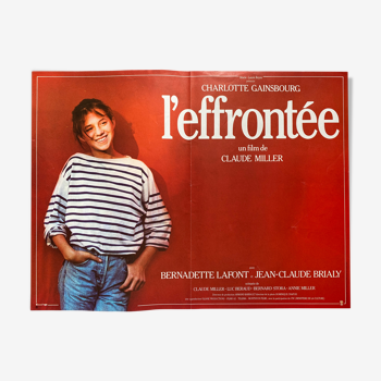 Original cinema poster "L'Effrontée" Charlotte Gainsbourg 37x49cm 1985