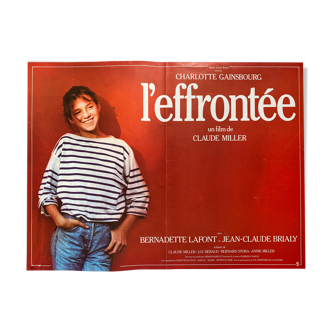 Affiche cinéma originale "L'Effrontée" Charlotte Gainsbourg 37x49cm 1985