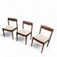 4 Scandinavian teak dining chairs / 1970s