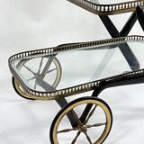 Mid-century serving bar cart, italy 1950s
