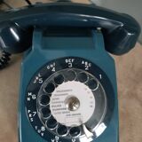 vintage blue telephone socotel
