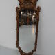 Miroir doré italien vintage 27x74cm