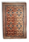 Tapis vintage afghan fait main 126cm x 187cm