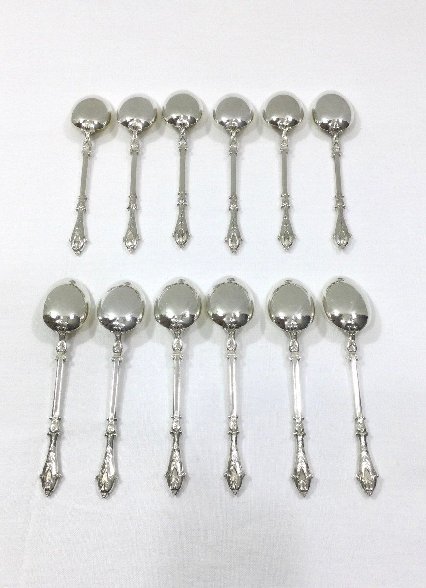 12 teaspoons art nouveau Christofle