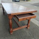 Grande table de ferme chene