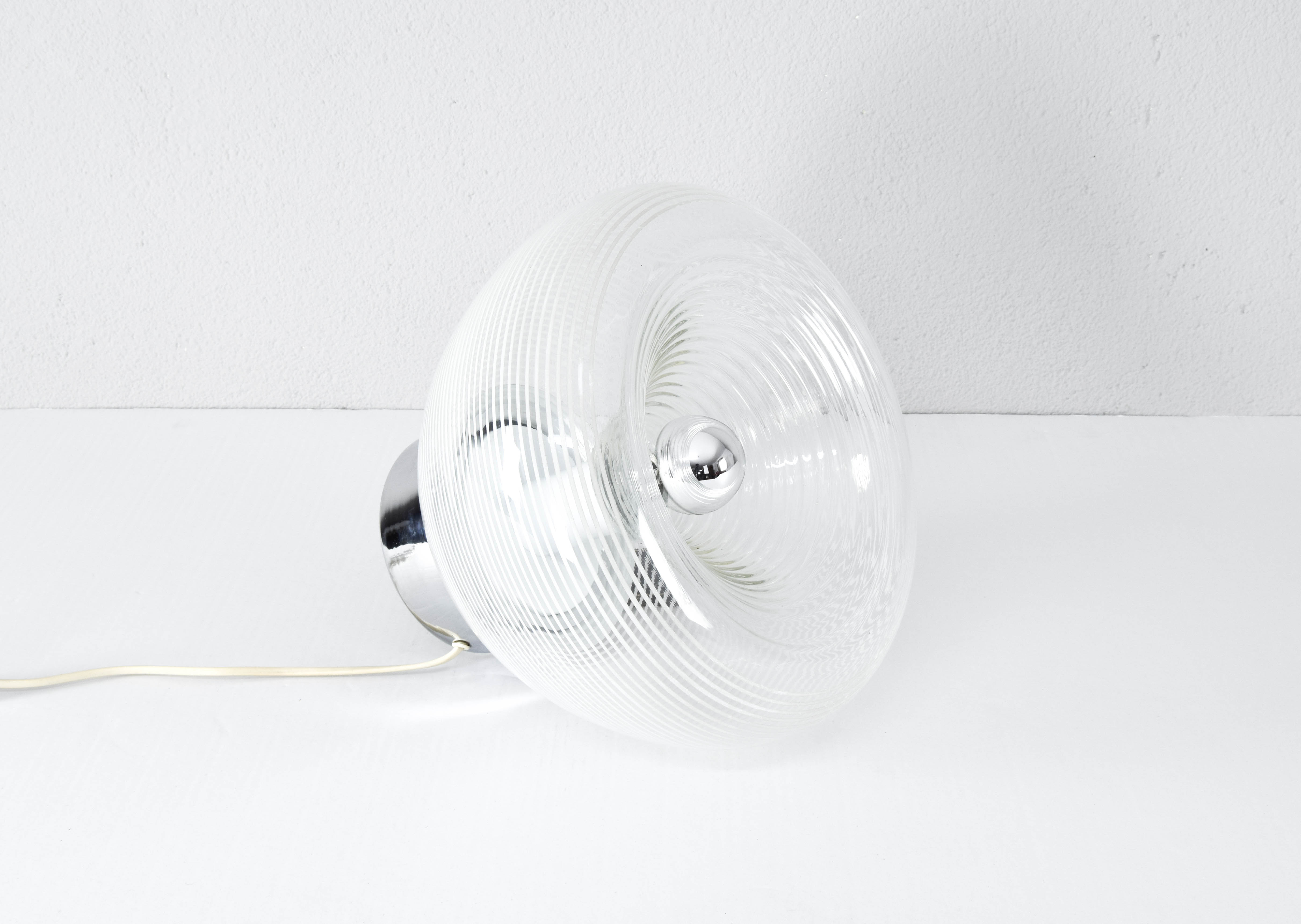 Rystal table lamp, Italy 60s