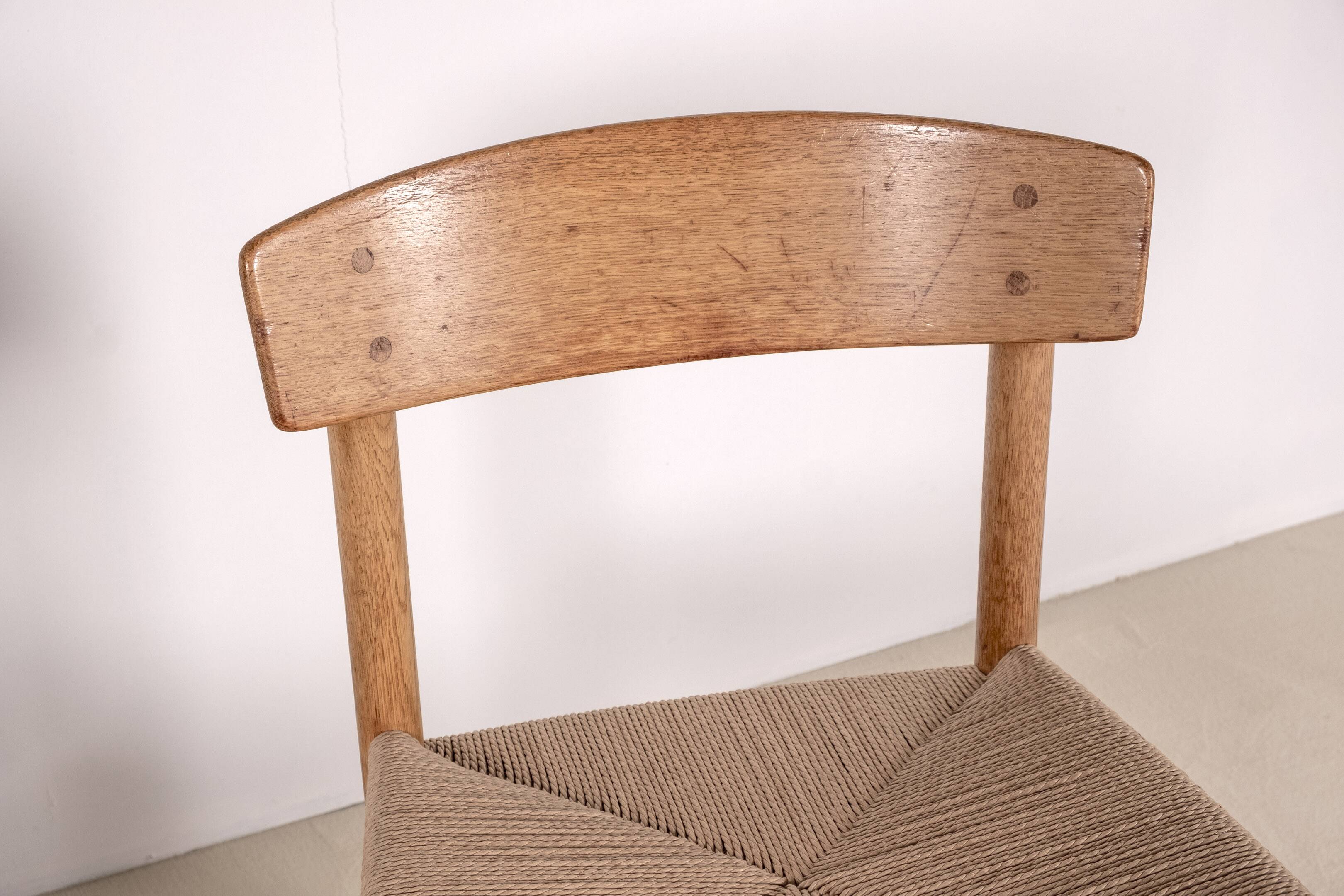 6x Børge Mogensen J39 in Oak, 1980s FDB Møbler, Denmark