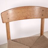 6x Børge Mogensen J39 in Oak, 1980s FDB Møbler, Denmark