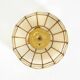 Beautiful round Mid-Century Modern ceiling or wall lamp made of Capiz