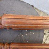 Old wooden saddle, 4 columns, chiseled,