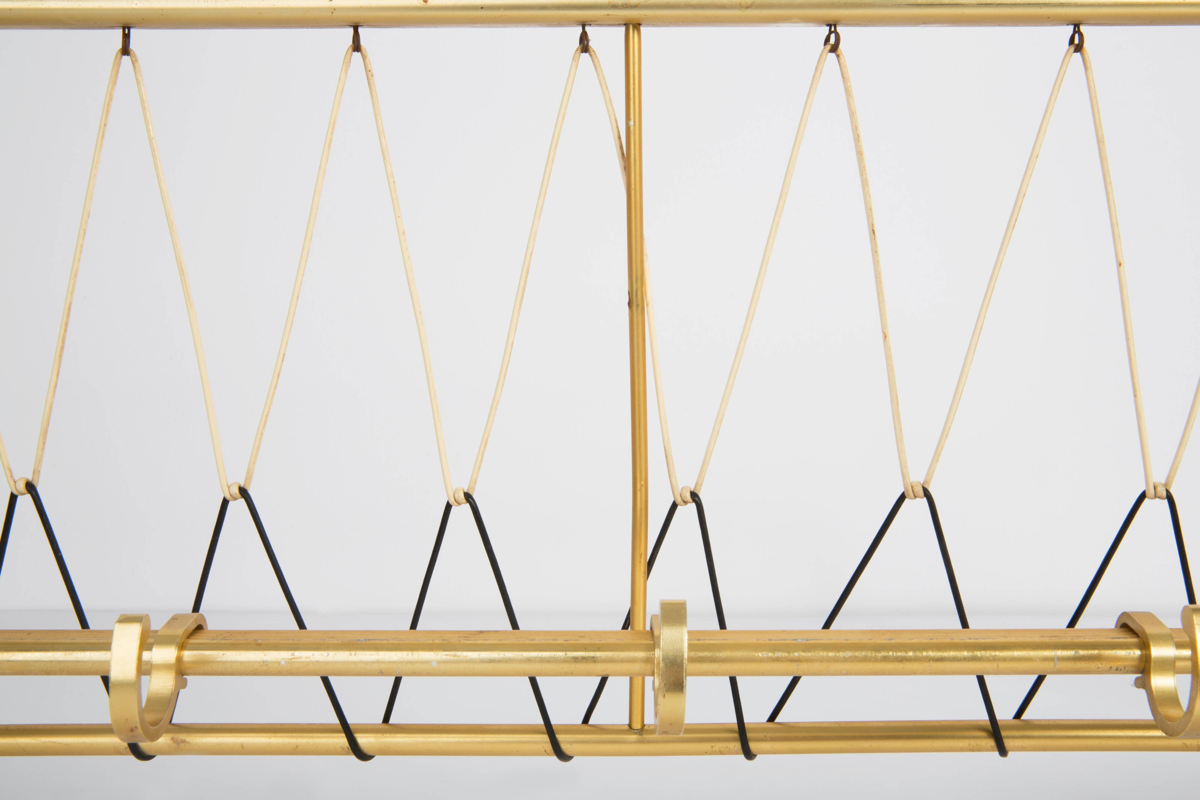 Golden coat rack from the 20th century, Germany, Europe, 1960s.
