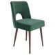 "Shell" Chair Dark Green Velvet, 1960s