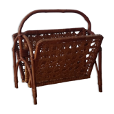 Wicker magazine holder
