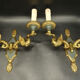 Pair of Empire style swan sconces - Lucien GAU, Paris
