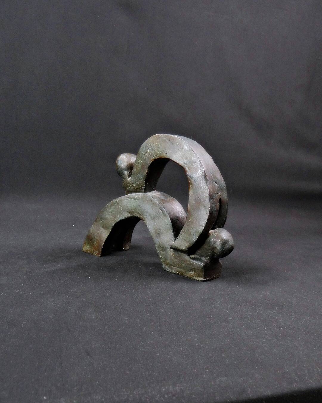 "Union of Movements" Contemporary and abstract terracotta sculpture