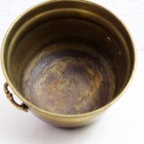 Cahce pot en laiton années 60