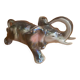 Vintage elephant in iridescent Art Deco ceramic