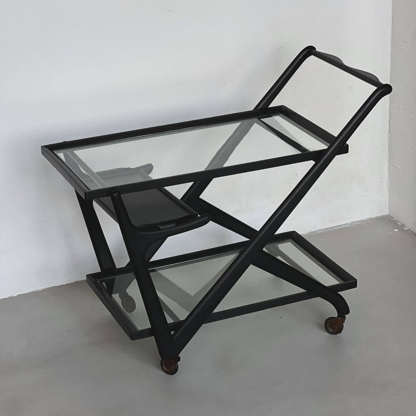 Serving Trolley by Cesare Lacca for Cassina, Vintage Bar Cart, Italian Design