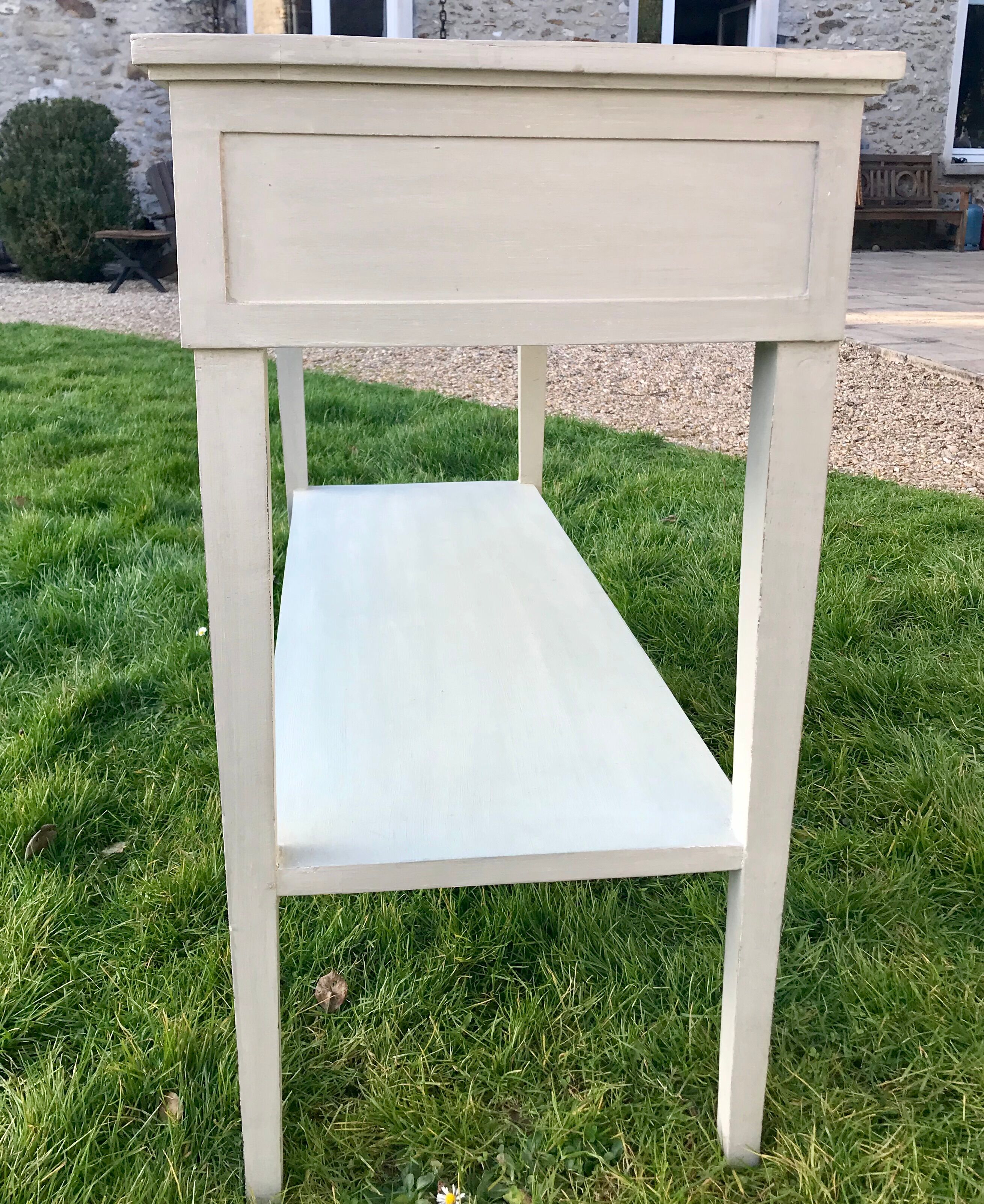 Ivory white console