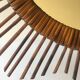 Vintage rattan sun mirror 57cm