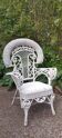 Victorian peacock style armchair