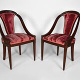 Art Deco Salon by Paul Follot in pink velvet, circa 1920