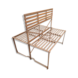 Banc de jardin dos à dos en fer