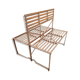 Wrought iron back-to-back garden bench