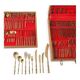 Cutlery set imitation bamboo 144 pieces vintage 1950