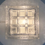 Vintage glass paved lamp 70's