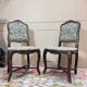 Armand henry pair of natural wood chairs stamped from the regency period