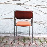 70s metal and fabric chair