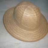 Chapeau colonial, safari en paille