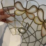 Applique abat jour nacre et laiton