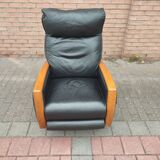 Luxury lusch vintage leather armchair