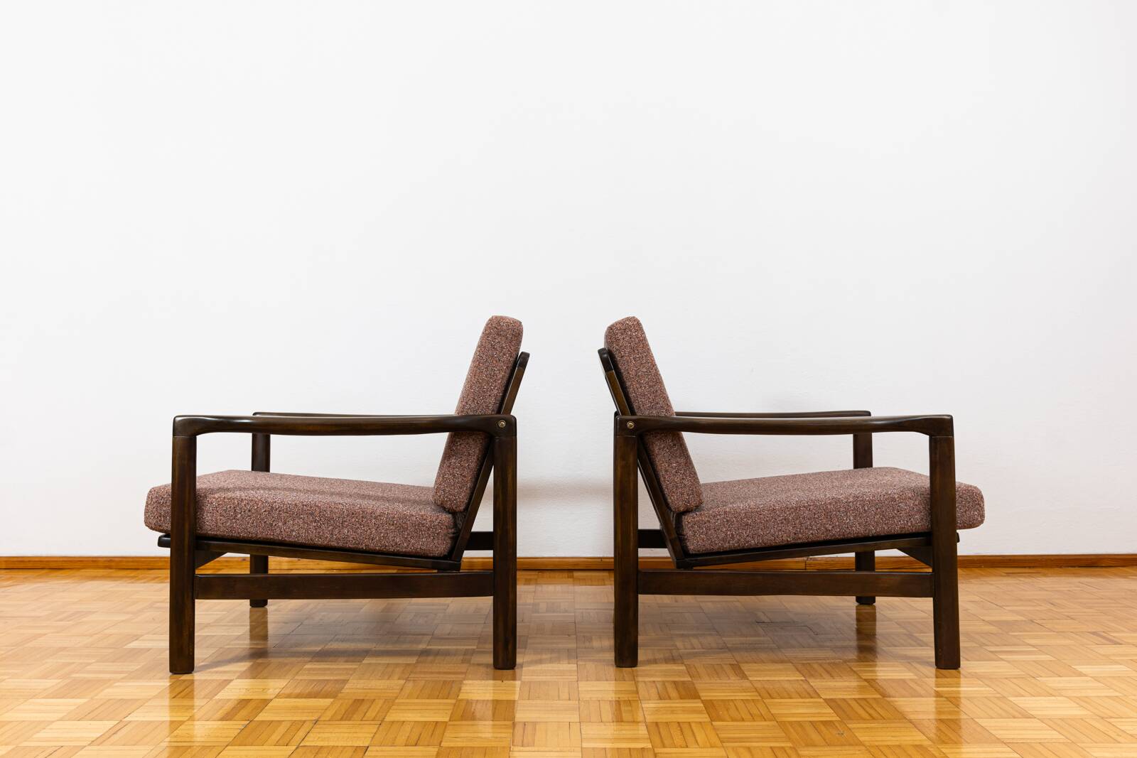Mid Century Armchairs By Zenon Bączyk, 1960's, Set Of 2