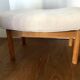 Pair of oak stools in modern Scandinavian style made by Willy Beck.