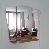 Mirror triptych with tablet 60x65cm