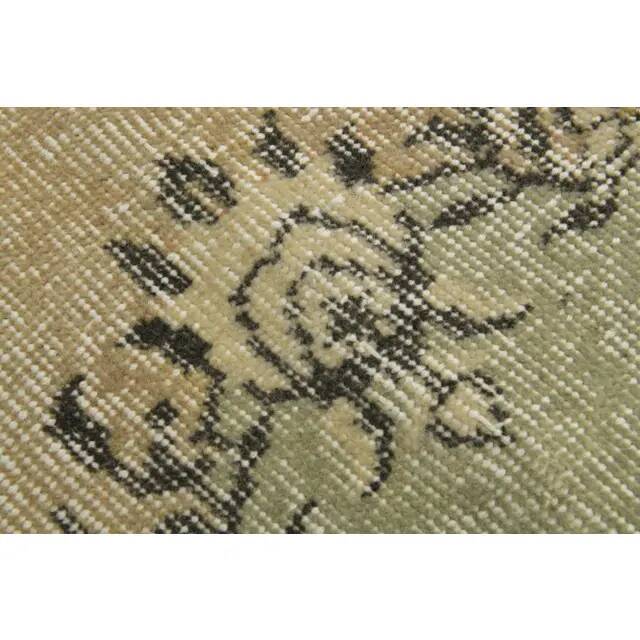 1970s vintage Turkish Oushak handmade wool cotton orange area rug 209x310