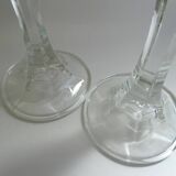 Glass candlesticks