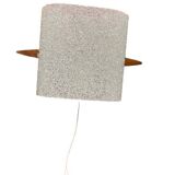 Scandinavian teak and perspex wall light